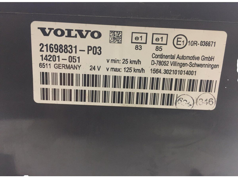 仪表板 Volvo B5LH (01.13-)：图7