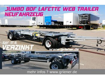 Web-Trailer WFZ/W 18 / JUMBO LAFETTE BDF 7,15/7,45 /17,5 SAF  - 集装箱运输车/ 可拆卸车身的拖车