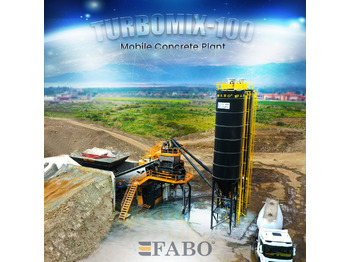 FABO TURBOMIX-100 Mobile Concrete Batching Plant - 混凝土厂：图1