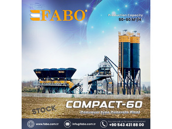 FABO COMPACT-60 CONCRETE PLANT | CONVEYOR TYPE - 混凝土厂：图1
