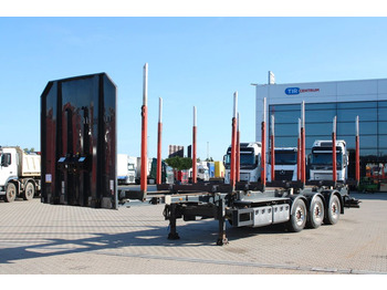 Schwarzmüller RSA 3/E, SAF, LIFTING AXLE, AXLES 9t - 木材运输半挂车:图1