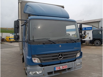 Mercedes-Benz ATEGO 822 4x2L Klima, Luftgef.,AHK,Spoiler,TÜV  - 侧帘货车：图1