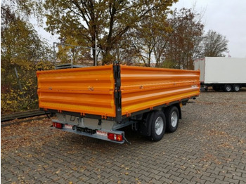 新的 翻斗拖车 Möslein TTD13- BA Orange  13 t Tandem Kipper Tiefladermit Bordwand- Aufsatz-- Neufahrzeug --：图4