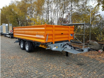 新的 翻斗拖车 Möslein TTD13- BA Orange  13 t Tandem Kipper Tiefladermit Bordwand- Aufsatz-- Neufahrzeug --：图5