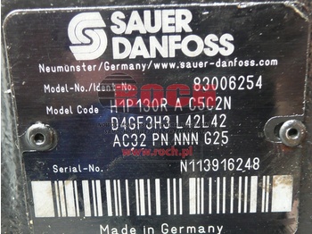 液压泵 SAUER H1P130RAC5C2N D4GF3H3L42L42 AC32PNNNNG25 83006254：图2