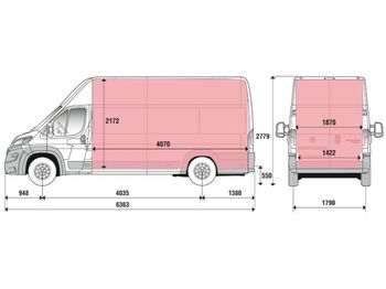 新的 无侧窗厢式货车 Fiat Ducato 35H L5H3 Kasten 2.3 MJet 140 Euro 6D-Temp：图1