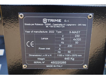 照明塔 Trime X-Mast 4 × 320W Valid Inspection, *Guarantee：图4