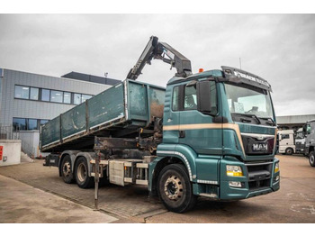 翻斗车, 起重车 MAN TGS 26.440 BL + HMF 1520：图2