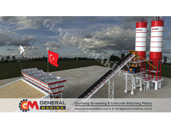 新的 混凝土厂 General Makina Royal 150 m3 High Capacity Concrete Batching Plant：图4