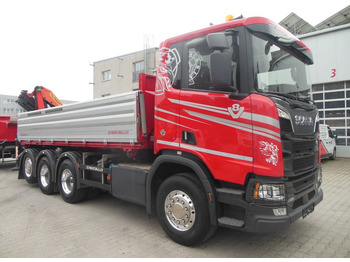 起重车, 翻斗车 Scania R 580,8X4,KIPPER,BORDMATIC,PALFINGER PK 19.001：图2