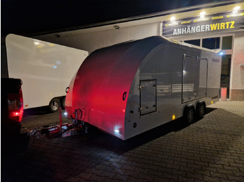 自动转运拖车 BJT Race Transporter 4 550x212x188cm weiss E Winde Frontstauraum ASR Alufelgen dark 3500kg Modell 24：图2