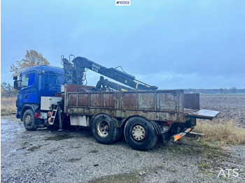 Scania R124 6x2 Flatbed truck with timber crane 租赁 Scania R124 6x2 Flatbed truck with timber crane：图3