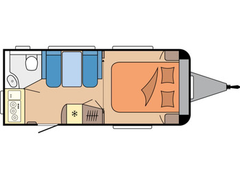 旅行拖车 Hobby De Luxe 460 SFf 1500kg. Ambiente, FBH：图2