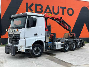 吊钩升降车, 起重车 Mercedes-Benz Arocs 3242 8x4 PK22002 / RETARDER / SNOW PLOW EQUIPMENT / GRAPPLE：图2