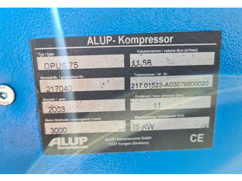 空气压缩机 Kompresor śrubowy ALUP OPUS 75 75 kw：图5