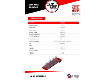 新的 装载坡道 Large Mobile dock ramp, uncouplable AZ RAMP - KING VERSION, BIG FOOT  L20 T-INOX：图4
