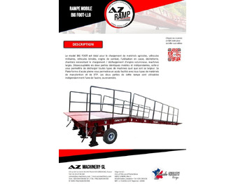 新的 装载坡道 Large Mobile dock ramp, uncouplable AZ RAMP - KING VERSION, BIG FOOT  L20 T-INOX：图2