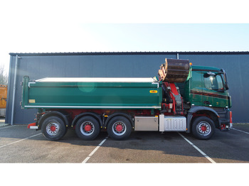 起重车 Mercedes-Benz AROCS 3542 8X4 2 SIDE TIPPER WITH HMF Z 1943 CRANE 407.000KM：图4
