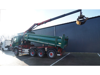 起重车 Mercedes-Benz AROCS 3542 8X4 2 SIDE TIPPER WITH HMF Z 1943 CRANE 407.000KM：图3