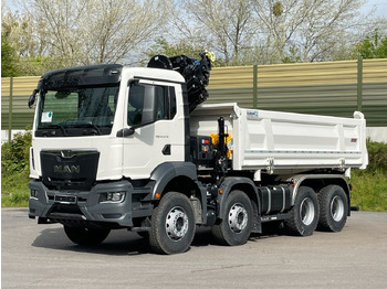 翻斗车, 起重车 MAN TGS 41.480 8x4/Euro6e Euromix Kipper Hiab 228-6：图2