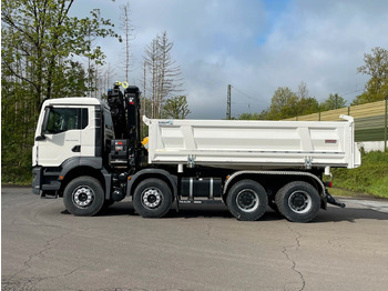 翻斗车, 起重车 MAN TGS 41.480 8x4/Euro6e Euromix Kipper Hiab 228-6：图4