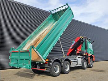 起重车 Mercedes-Benz AROCS 4145 / 8X6 / TIPPER + HMF CRANE：图4