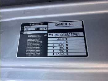 起重车 Mercedes-Benz 2540 6X2 Pritsche Palfinger PK 12002 mit Funk：图3