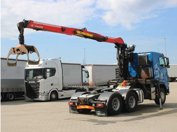 木材运输车 Volvo FHL 3C, EURO 5EEV, 6X4, CRANE CRANAB TZ12.2：图3