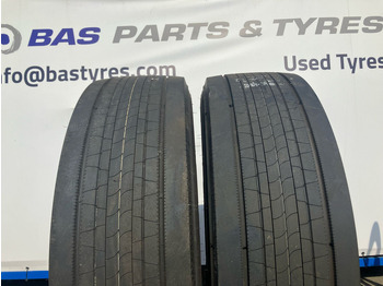 轮胎 适用于 卡车 Bridgestone Bridgestone 315/70R22.5 Enliten Steer 154/150 M+S 3PMSF gebruikte set：图2
