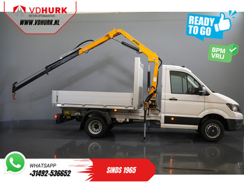 平板货车 Volkswagen Crafter 50 165 pk Effer 352S Kraan/ Crane/ Kran/ Autokran/ PTO/ Open laadbak/ Dubbel Lucht：图2