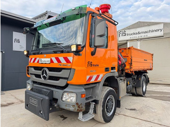 Mercedes-Benz Actros 1832 AK tipper 4x4 - crane Fassi 9.2M - remote control  租赁 Mercedes-Benz Actros 1832 AK tipper 4x4 - crane Fassi 9.2M - remote control：图1