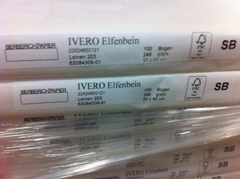移印机 Fine paper Ivero ivory board linen：图2