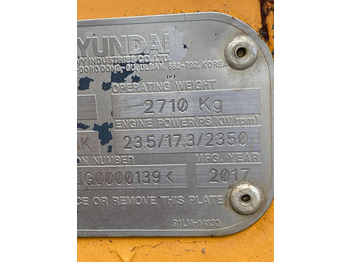 挖掘机 2017 Hyundai R25Z-9AK：图5
