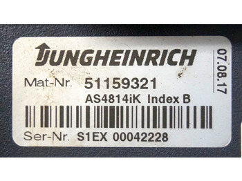 ECU 适用于 材料装卸设备 Jungheinrich 51159321 | Rij/hef regeling drive/lifting controller AS4814Ik Index:图4 ECU 适用于 材料装卸设备 Jungheinrich 51159321 | Rij/hef regeling drive/lifting controller AS4814Ik Index:图4