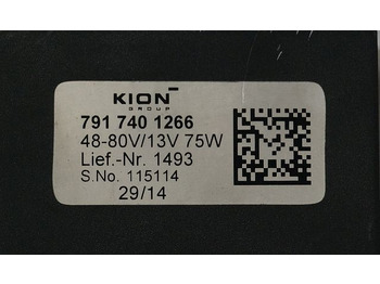 电气系统 适用于 材料装卸设备 Kion 7917401266 | Omvormer Power converter input 48-80V output 13V75W lief nr 14 Omvormer Power converter input 48-80V output 13V75W lief nr 1493 sn. 115114:图2 电气系统 适用于 材料装卸设备 Kion 7917401266 | Omvormer Power converter input 48-80V output 13V75W lief nr 14 Omvormer Power converter input 48-80V output 13V75W lief nr 1493 sn. 115114:图2