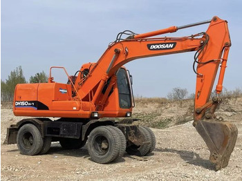 轮式挖掘机 Wheel Digging Crawler Excavator Used Doosan150W Dh150W Dh150W-7 / Second-Hand Korea Engine Doosan Dh 150 150W-7 Doosan150：图2