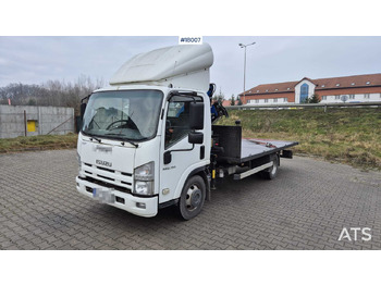 栏板式/ 平板卡车, 起重车 Car ISUZU N2R (2013) platform with HDS DN 4.0/2 (2021)：图3