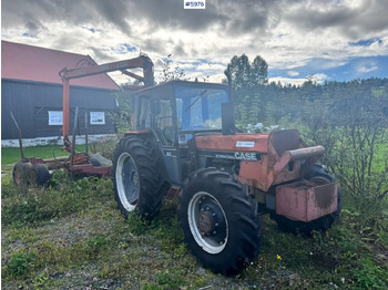 拖拉机 1985 Case International 685 with Log Trailer：图2