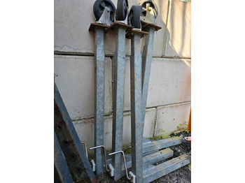 撒沙机/ 撒盐机 4x Stützen für Salzstreuer Container Wohnkabine Schmidt Epoke Gmeiner Salzsilo Streuautomat Winterdienst：图3