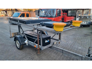 建筑设备, 全挂车 Nissen VLT LED Verkehrsleittafel Verkehrsleitanhänger Verkehrssicherungsanhänger Leitanhänger Leittafel Baustellenabsicherung RSA21：图4