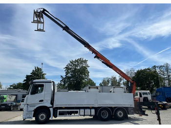 栏板式/ 平板卡车, 起重车 Mercedes-Benz Arocs 2545, HDS ATLAS 186.3 - PILOT：图3