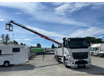 栏板式/ 平板卡车, 起重车 Mercedes-Benz Arocs 2545, HDS ATLAS 186.3 - PILOT：图4