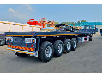新的 栏板式/ 平板半拖车 用于运输 散装材料 TITAN 4 Axle Flatbed Trailer for Sale in Zimbabwe：图2
