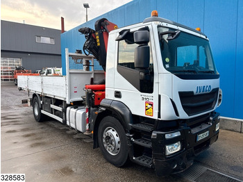 栏板式/ 平板卡车, 起重车 Iveco Stralis 310 EURO 6, Palfinger, Leaf spring：图3