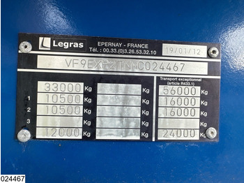 木材运输半挂车 Legras Openlaadbak Wood transport, Steel suspension：图3