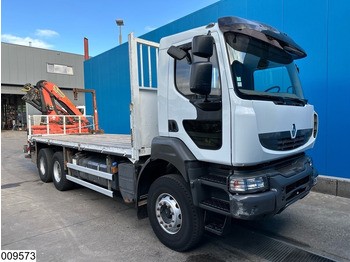 栏板式/ 平板卡车, 起重车 Renault Kerax 380 Dxi 6X4, EURO 6, Retarder, Palfinger, Remote：图4