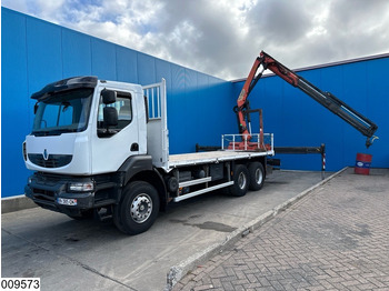 栏板式/ 平板卡车, 起重车 Renault Kerax 380 Dxi 6X4, EURO 6, Retarder, Palfinger, Remote：图2