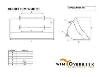 铲斗 Beco 2,50 mtr - Ahlmann AZ 150 - Skeleton bucket：图5