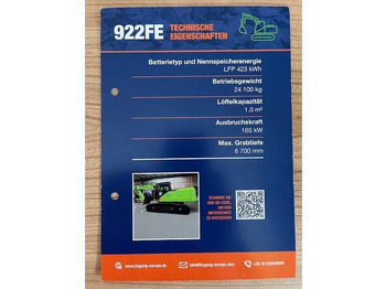新的 履带式挖掘机 LIUGONG 922 FE vollelektrisch, 24.100 kg:图4 新的 履带式挖掘机 LIUGONG 922 FE vollelektrisch, 24.100 kg:图4