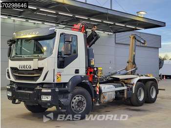 吊钩升降车, 起重车 Iveco Trakker 450 6X4 Fassi F120B.2.22 Crane Marrel AL16S50 Retarder Big-axle Euro 6：图3